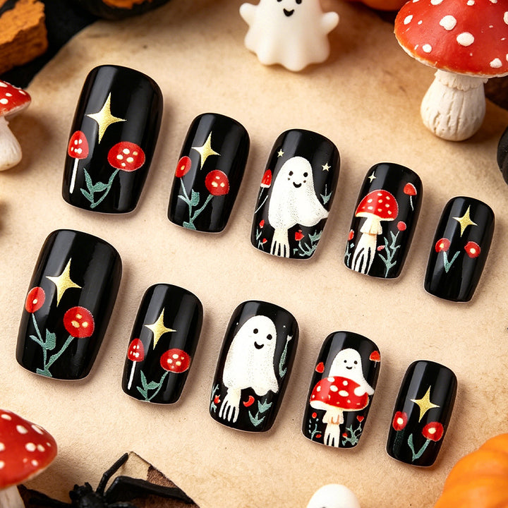 Playful Halloween-Themed Nail Art Set Bowlift