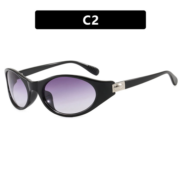 Ladies stylish sunglasses in elegant oval design with protective UV filter Bowlift