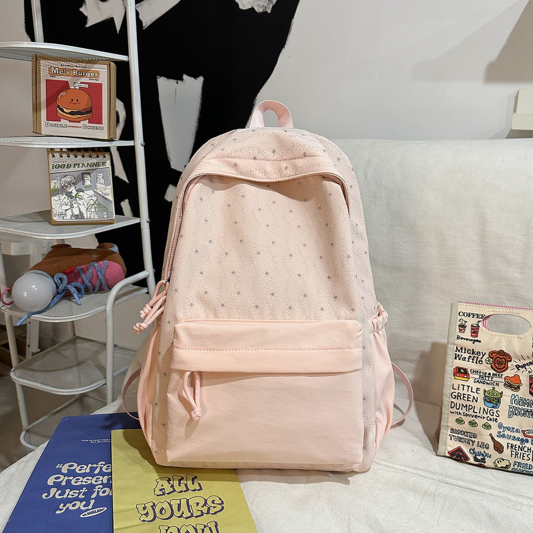 Backpack with Cute Star Design and Practical Storage Bowlift