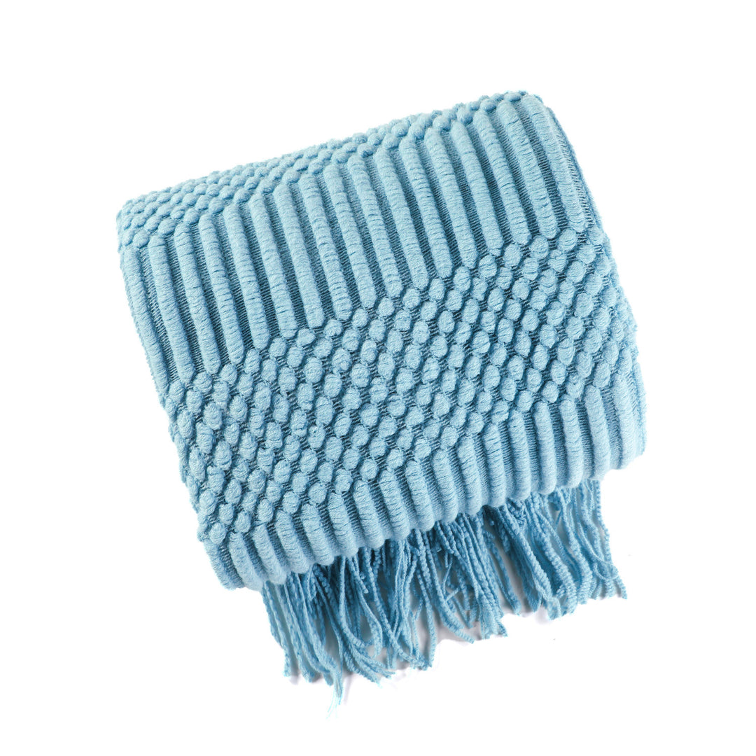 Stylish Textured Throw Blanket