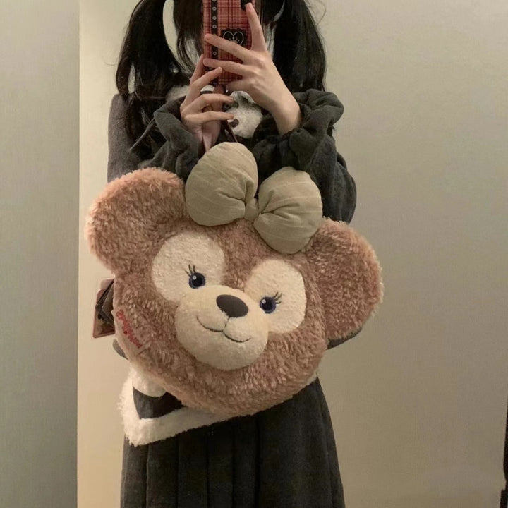 Plush handbag with bear head design Bowlift