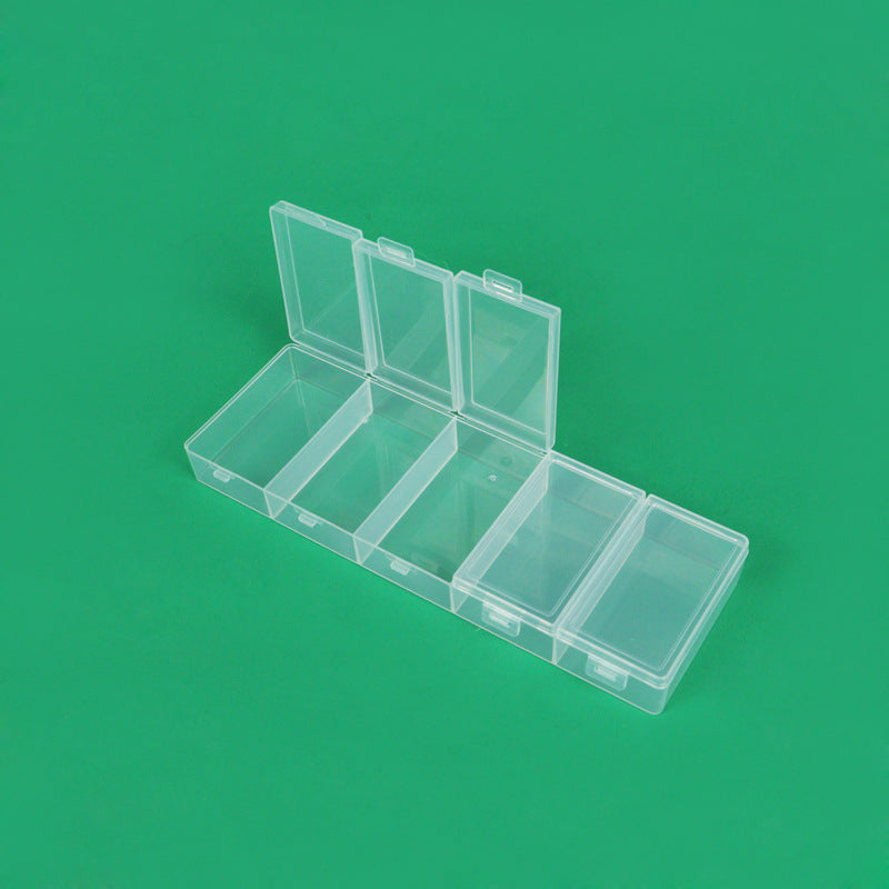 Multi-Compartment Clear Craft Storage Box Bowlift
