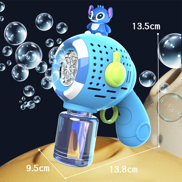 Unisex Bubble Machine with Toy Figure Bowlift