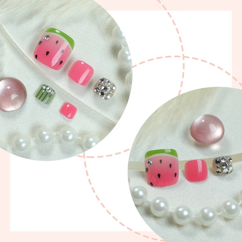 Creative Nail Design Set with Watermelon Elements Bowlift