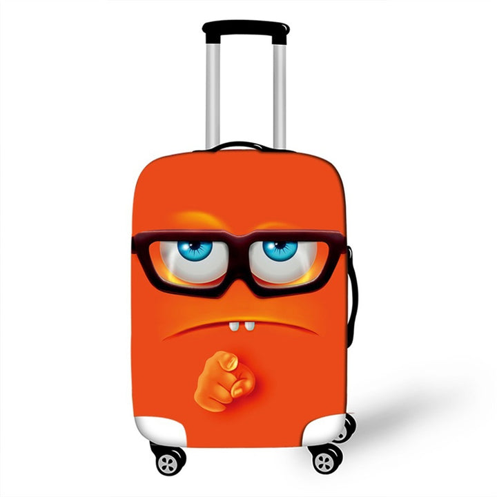 Unisex Hard-shell suitcase with funny cartoon face Bowlift