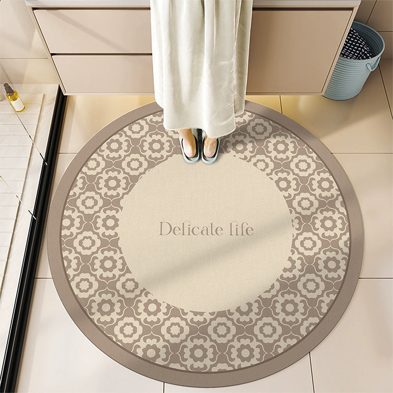 Round Decorative Bath Mat Bowlift