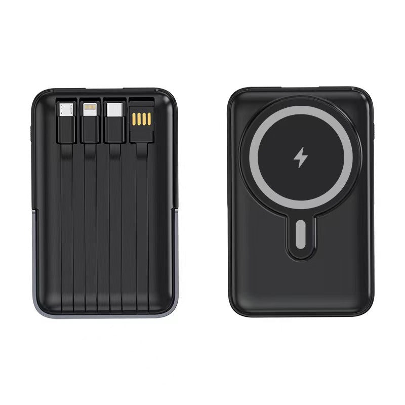 Powerbank with Integrated Wireless Charger and Multifunctional Ports Bowlift