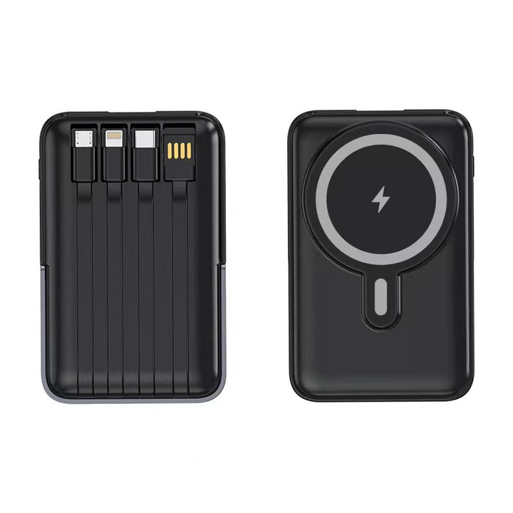 Powerbank with Integrated Wireless Charger and Multifunctional Ports Bowlift