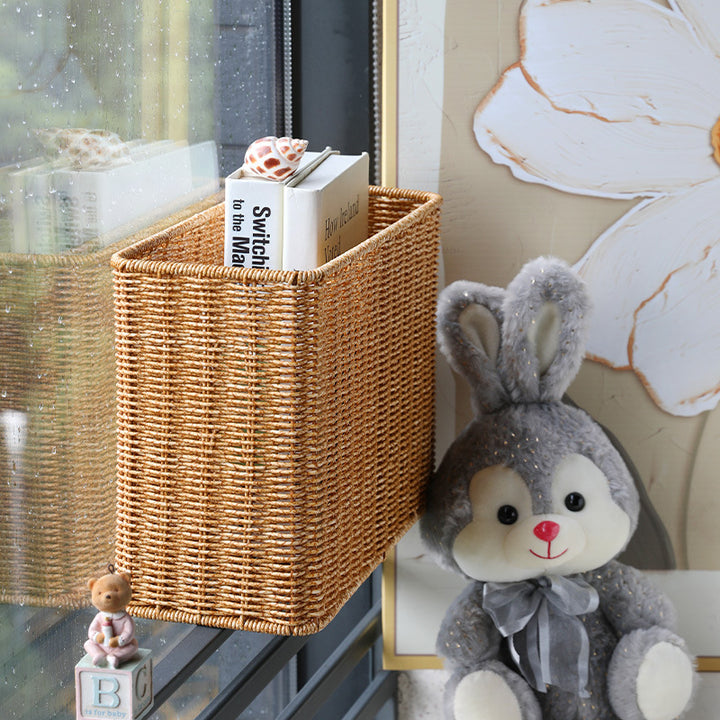 Unisex Rectangular Handwoven Storage Basket Bowlift