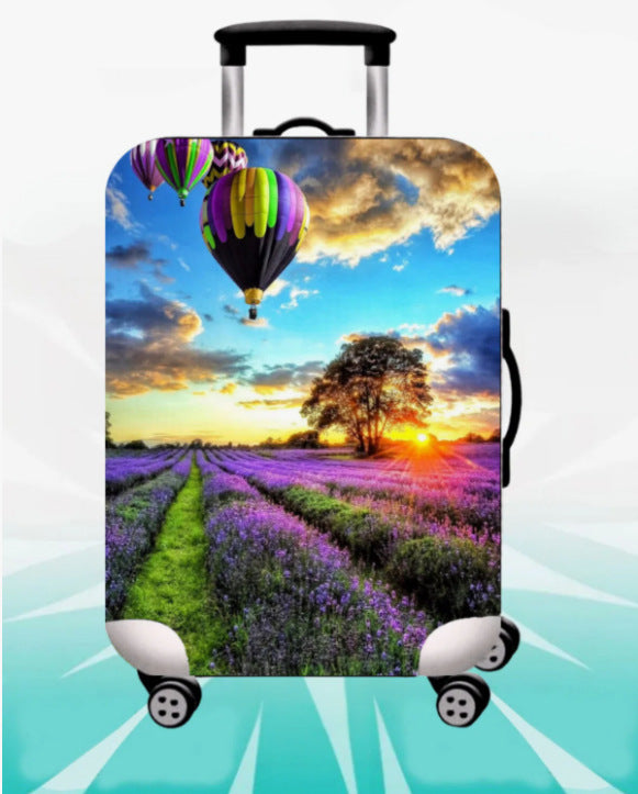 Unisex nan elastic suitcase cover with 3D dog design for trolley, stretchy and scratch-resistant Bowlift