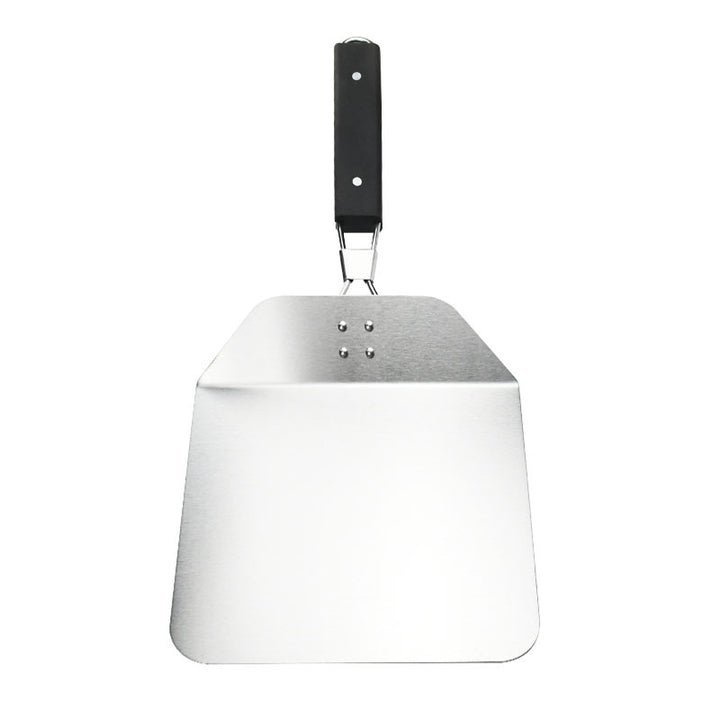 heavy-duty square-edge stainless steel pizza shovel with folding riveted handle Bowlift