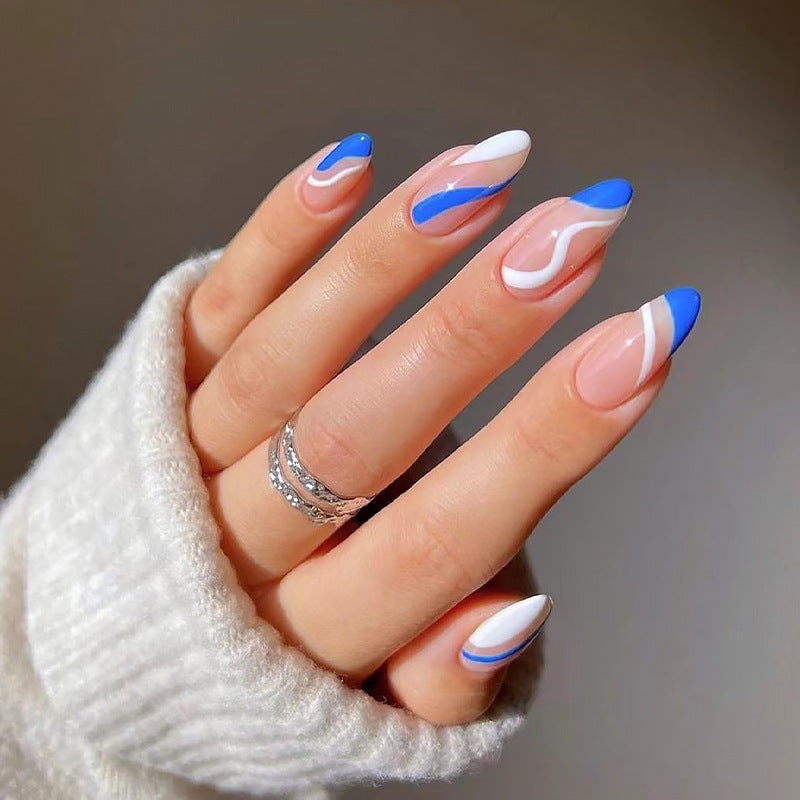 Artificial nail set with unique patterns Bowlift