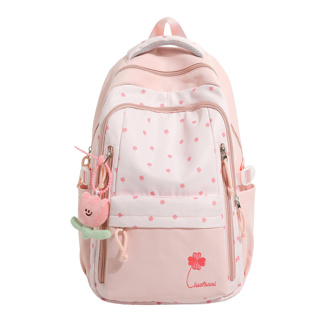 Playful Floral-Themed School Backpack Bowlift