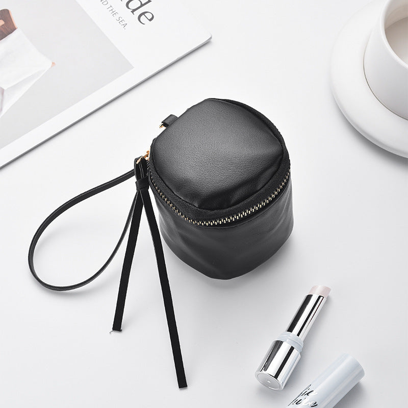 Compact Zippered Cosmetic Pouch Bowlift