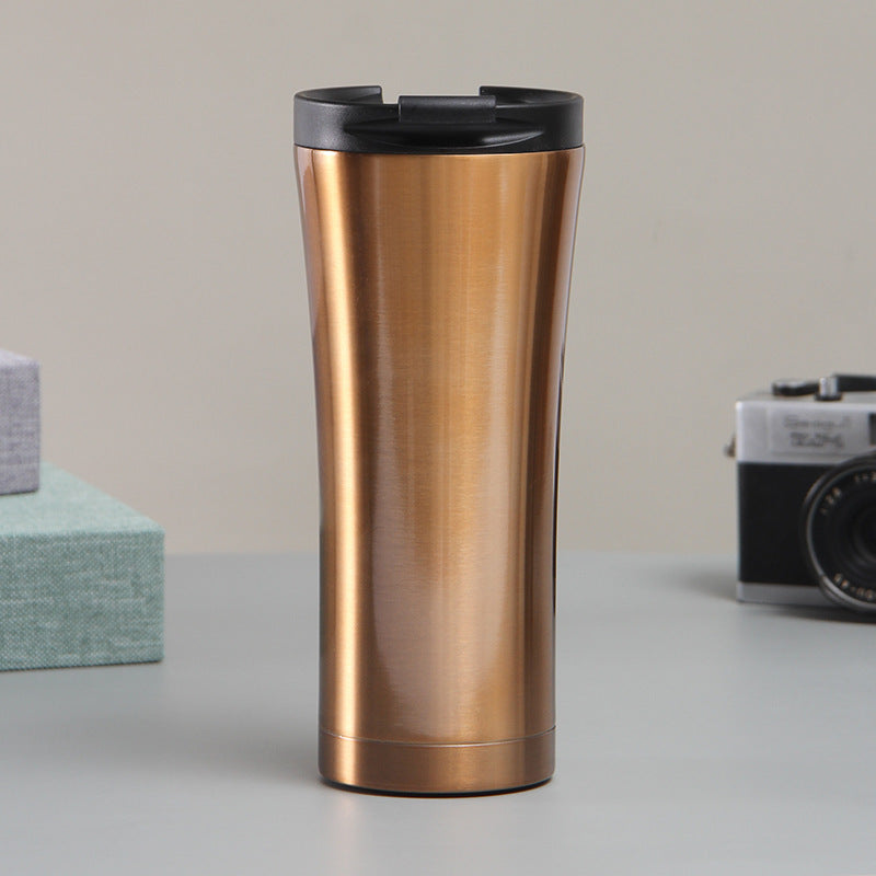 Women elegant double-walled coffee mug with non-slip silicone base Bowlift