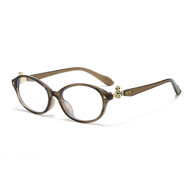 Women's fashionable optical glasses in elegant oval design with golden accents Bowlift