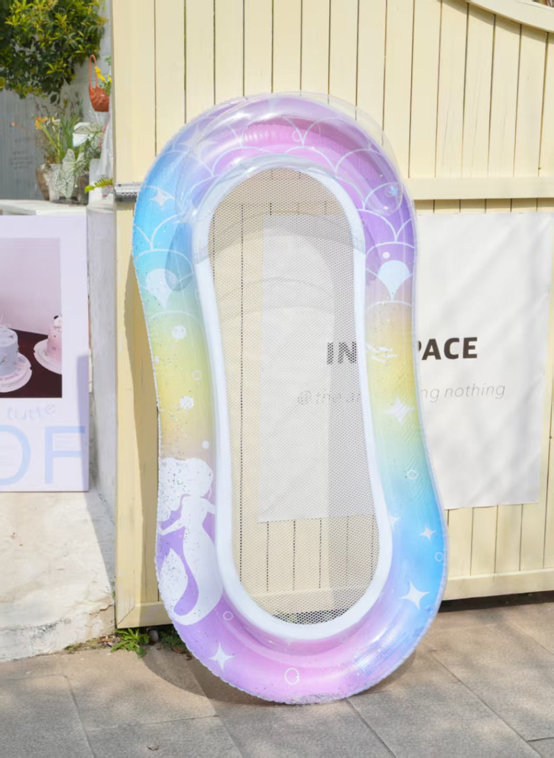Women's Inflatable Swimming Ring with Watermelon Design Bowlift