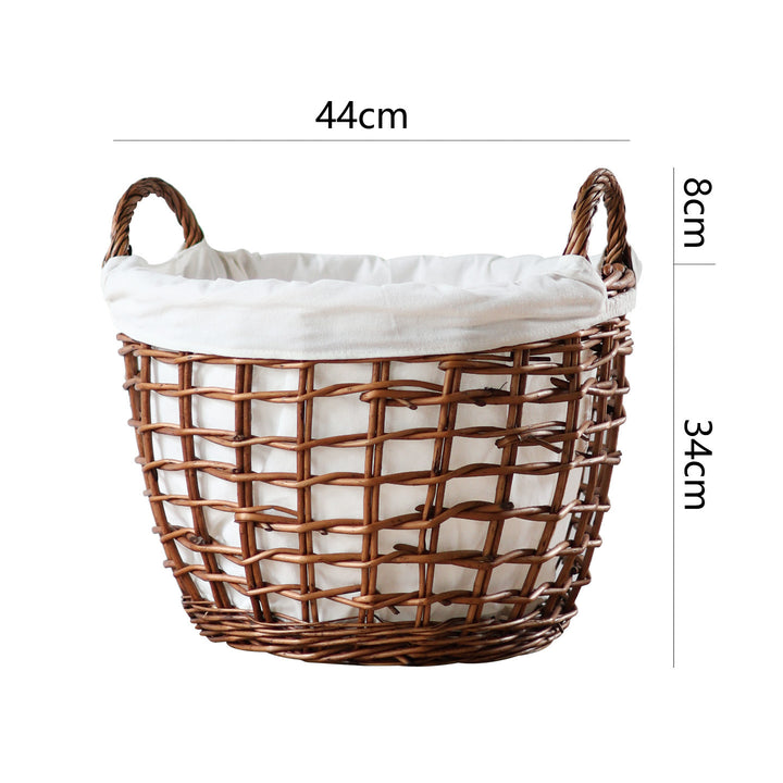 Handcrafted storage basket with cotton lining Bowlift