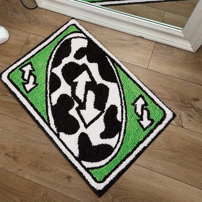 Fun and Whimsical Money-Themed Decorative Floor Mat