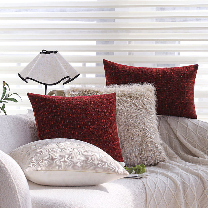 Decorative sofa cushion cover with relief-style textured pattern Bowlift