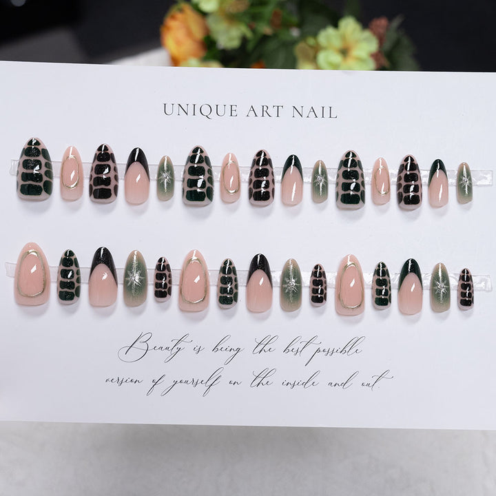 Artistic Stiletto Nail Art Design