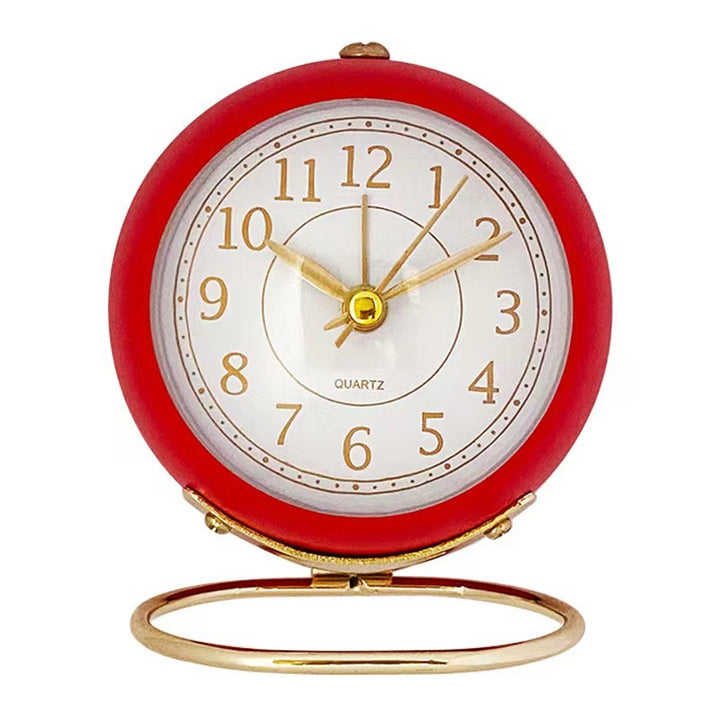 Vintage Desk Clock in Elegant Retro Design Bowlift