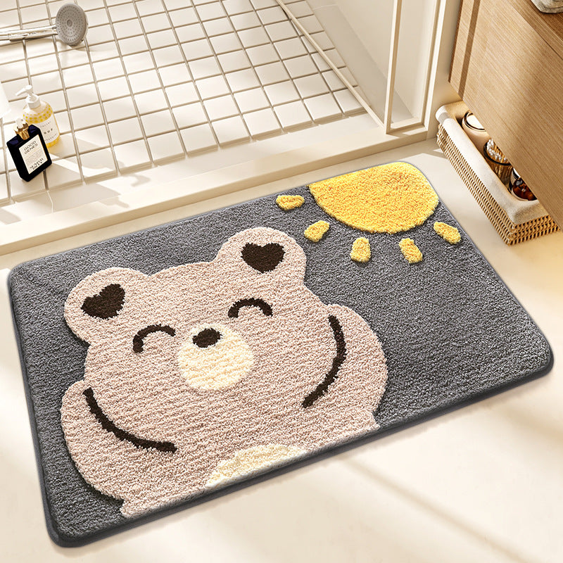 Cute Cat-Themed Bath Mat Bowlift