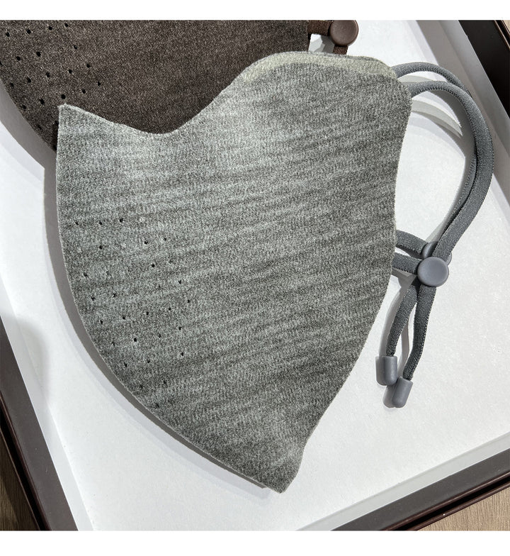 Contoured Breathable Fabric Face Mask with Adjustable Ear Cords Bowlift
