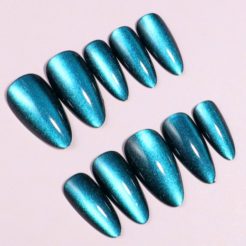 Elegant Glossy Stiletto Press-On Nail Set Bowlift