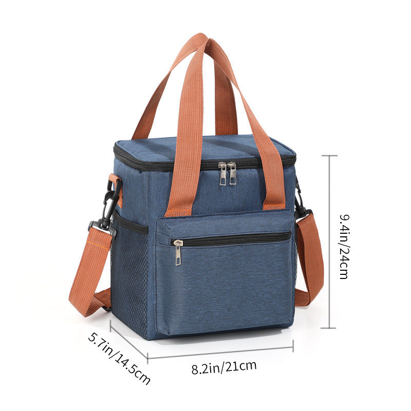 Insulated Multi-Pocket Lunch Cooler Bag