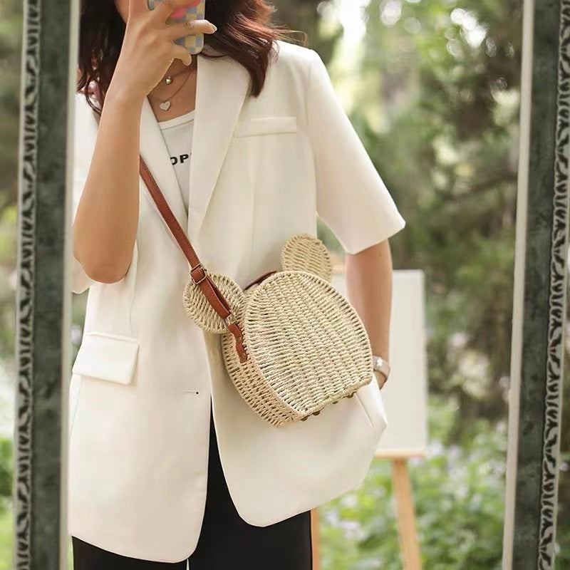 Women's shoulder bag with playful ear design Bowlift