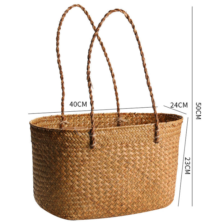 Handcrafted Woven Storage Tote Bowlift