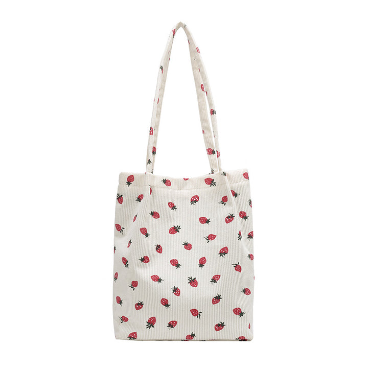 WoPlayful Cherry Print Tote Bag Bowlift