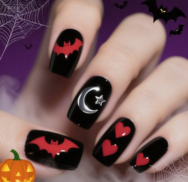 Artistic Halloween Themed Nail Art Bowlift