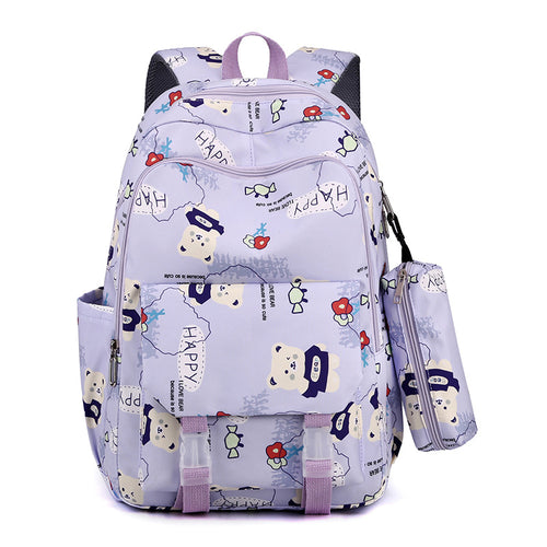 Playful Graphic Print Backpack