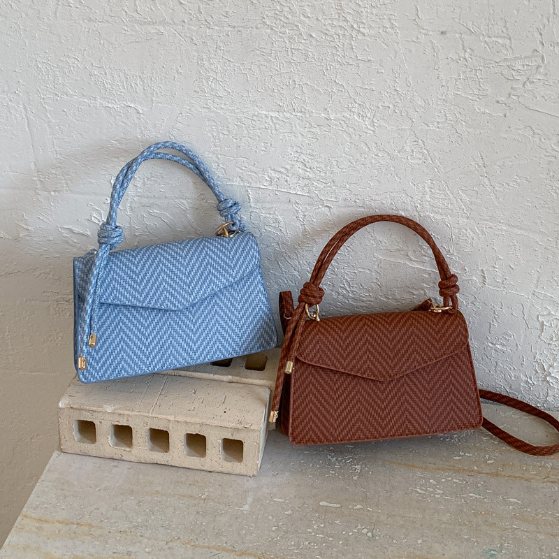 WoElegant Textured Fabric Handbag Bowlift