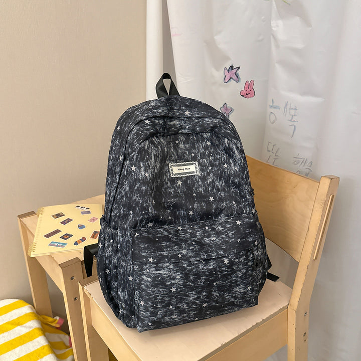 Star-Patterned Casual Backpack Bowlift