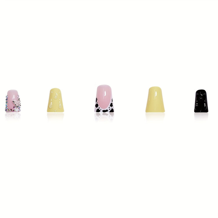 Artistic Multi-Texture Nail Extensions Bowlift