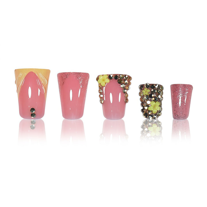 Luxury Decorative Press-On Nail Set Bowlift