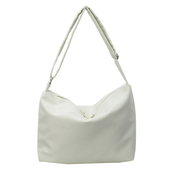 Contoured Soft Fabric Shoulder Bag Bowlift