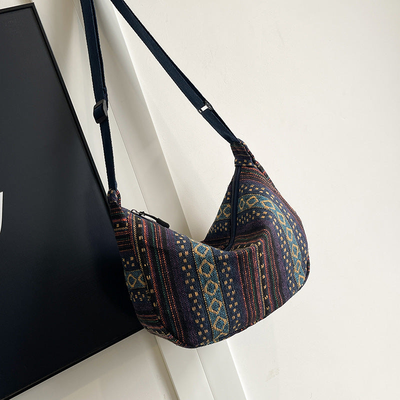 WoBohemian Ethnic Pattern Hobo Bag Bowlift