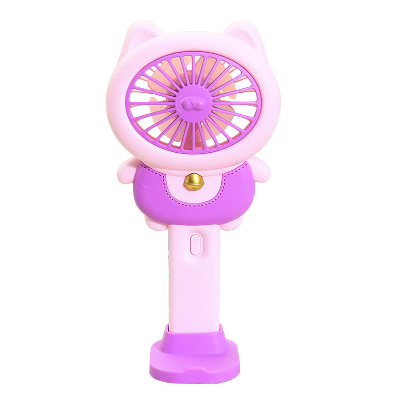 Ladies handheld fan in playful animal design Bowlift