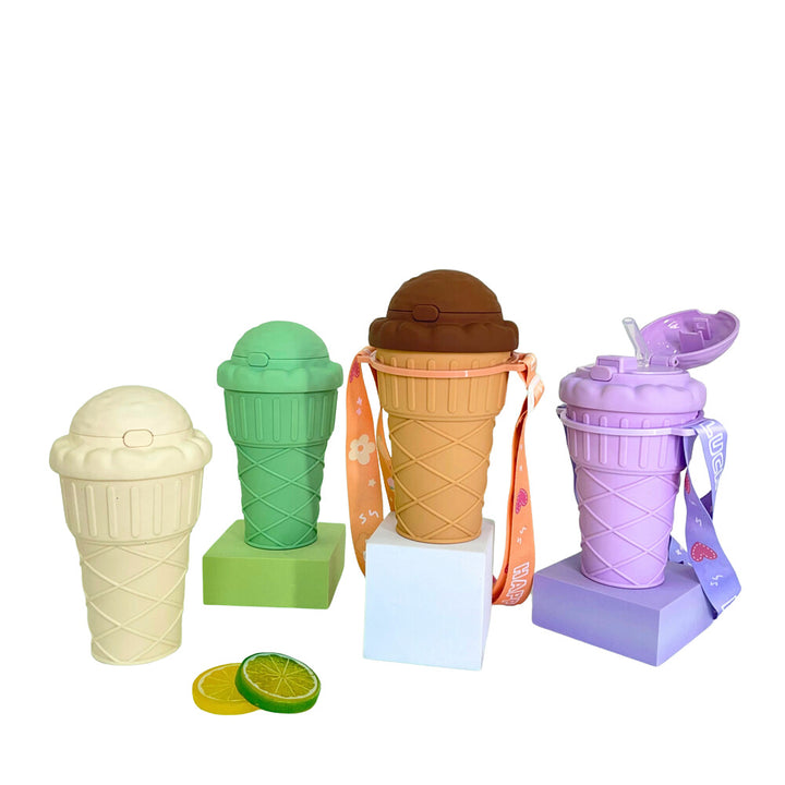 Women's Creative Ice Cream Cup Drinking Bottle Bowlift
