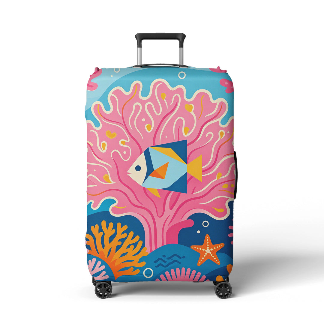 Women's suitcase sock with colorful coral design Bowlift