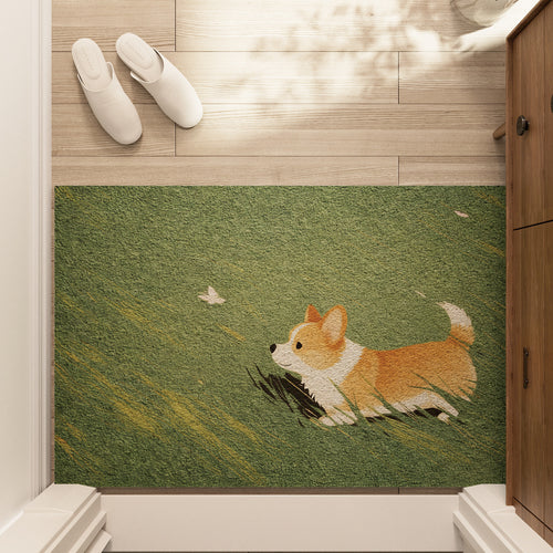 Corgi-Themed Floor Mat