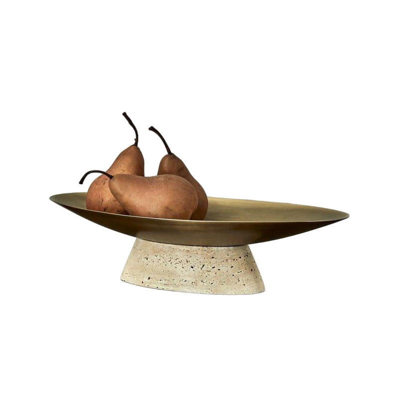 Decorative Serving Tray with Artful Handles
