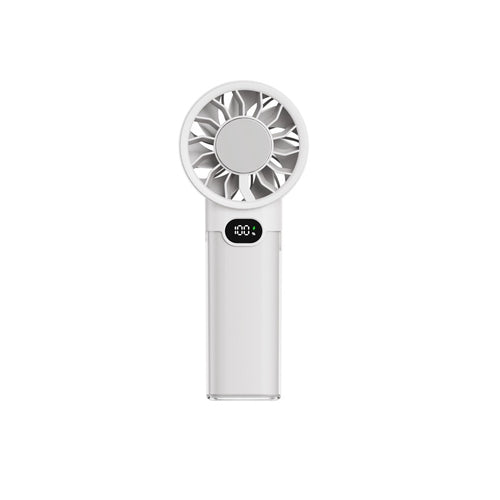 Women portable foil fan with digital display Bowlift