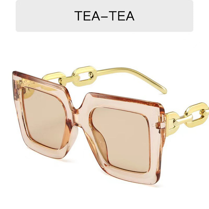 Stylish Wide Square Frame Sunglasses Bowlift