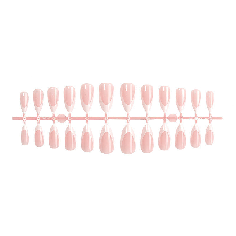 Acrylic nail set with luxurious color gradient and elegant lace accent Bowlift