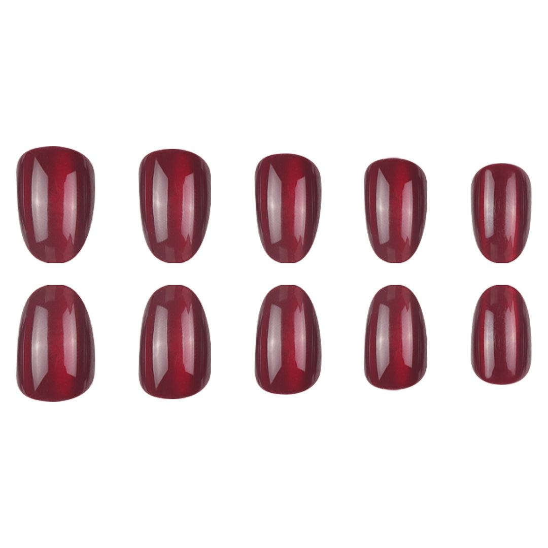 Glossy Stiletto Press-On Nails Bowlift